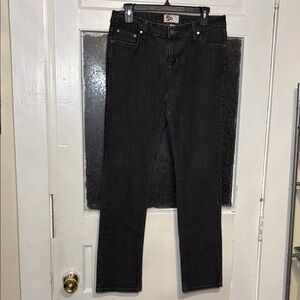 So Junior’s Black Denim Straight Leg Jeans Size 13 Average